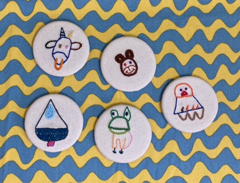杉下刺繍バッチ